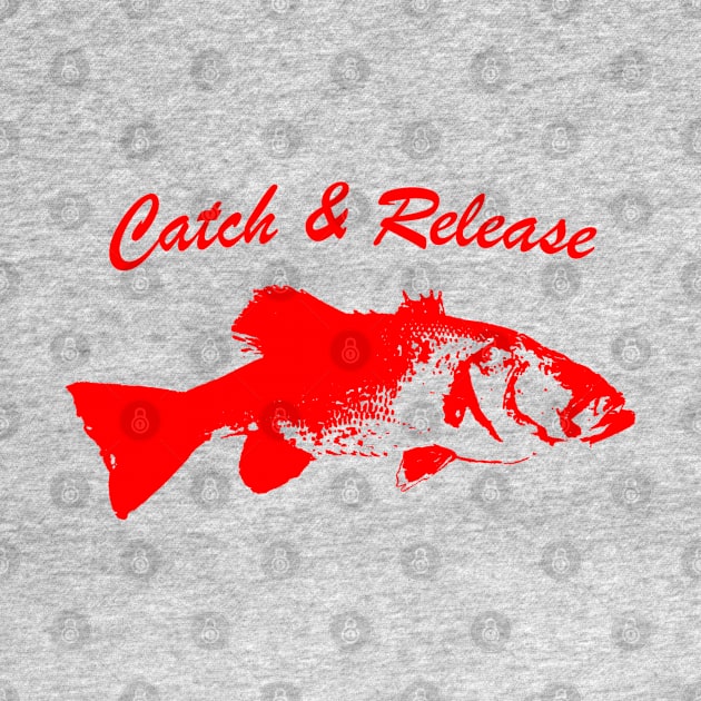 Catch and Release Series, Bass, Red color by BassFishin